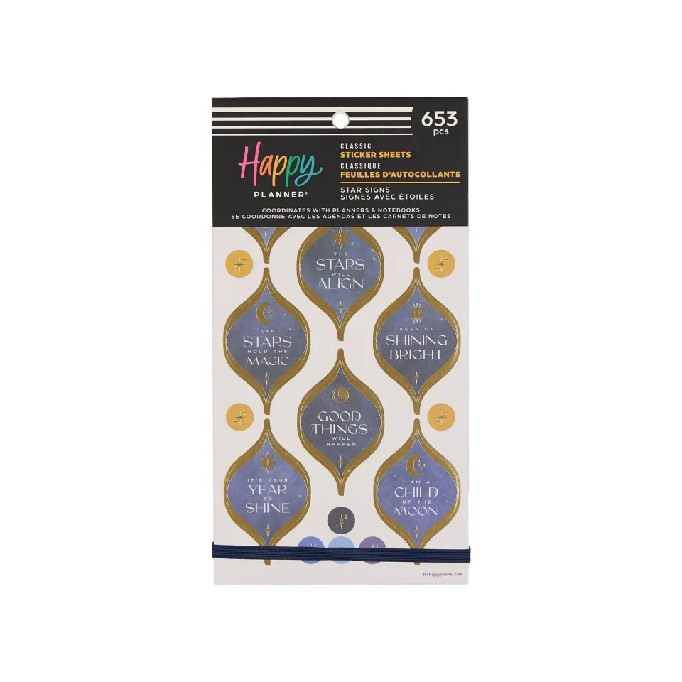 Happy Planner Star Signs stickers agenda 653 autocollants
