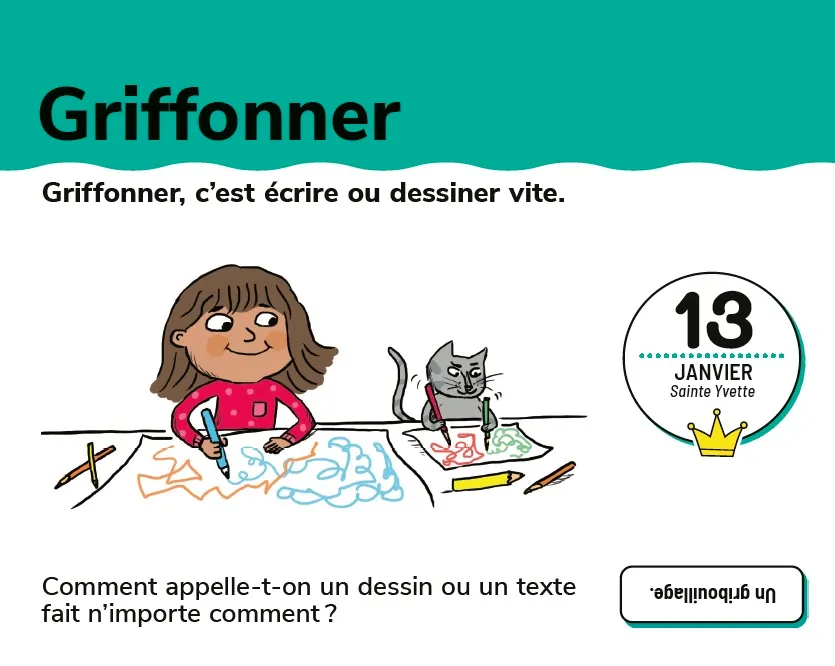 Les Incollables Un mot par jour CP 6-7 ans éphéméride édition 2021