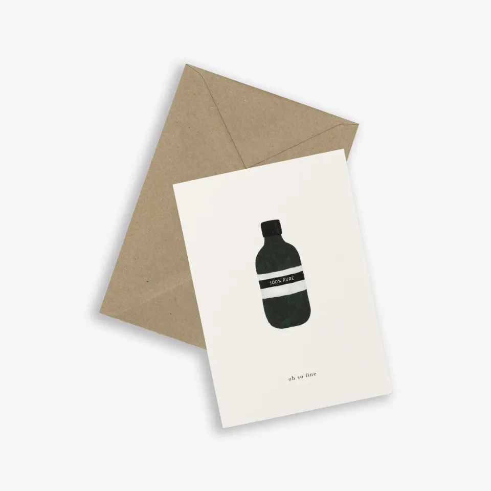 Kartotek Bottle carte de vœux avec enveloppe oh so fine