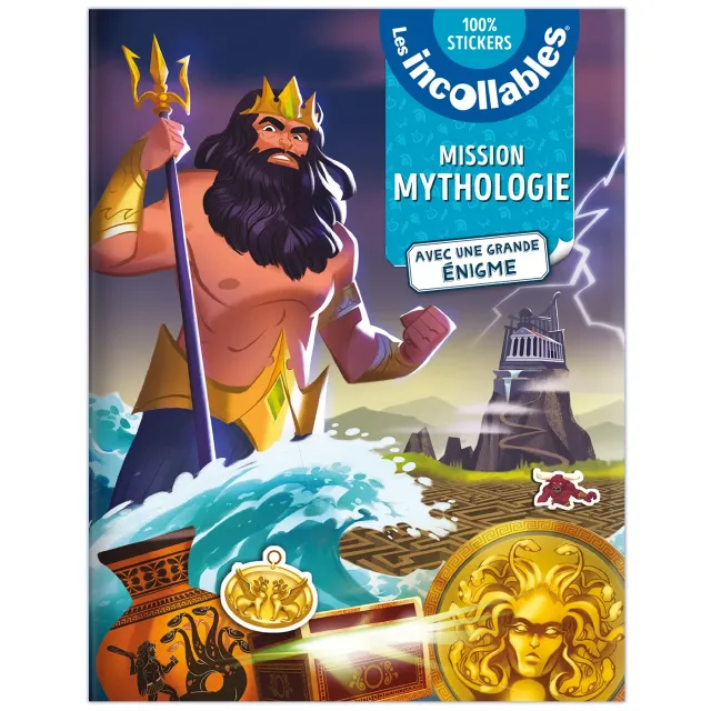 Frigobloc Les Incollables Mission Mythologie énigmes 250 stickers