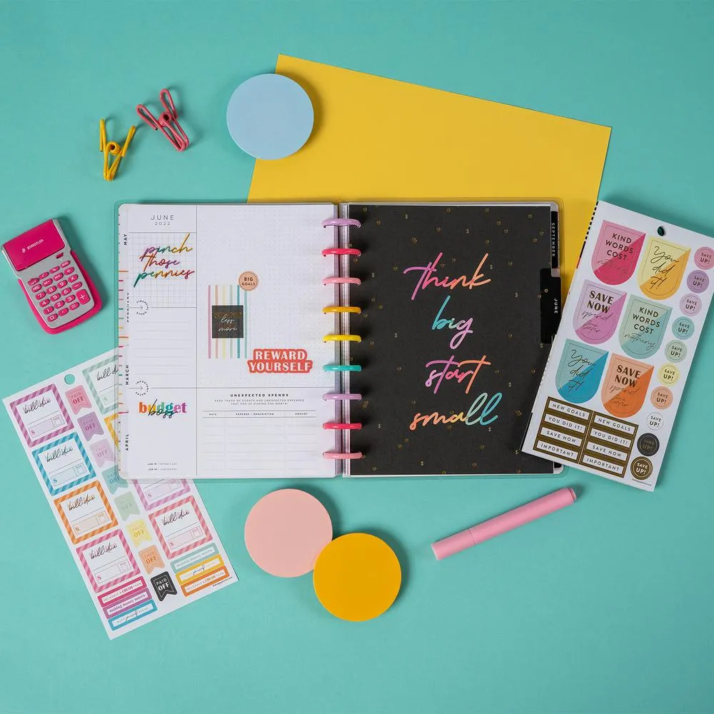 Happy Planner Bright Budget stickers 1089 pièces budget