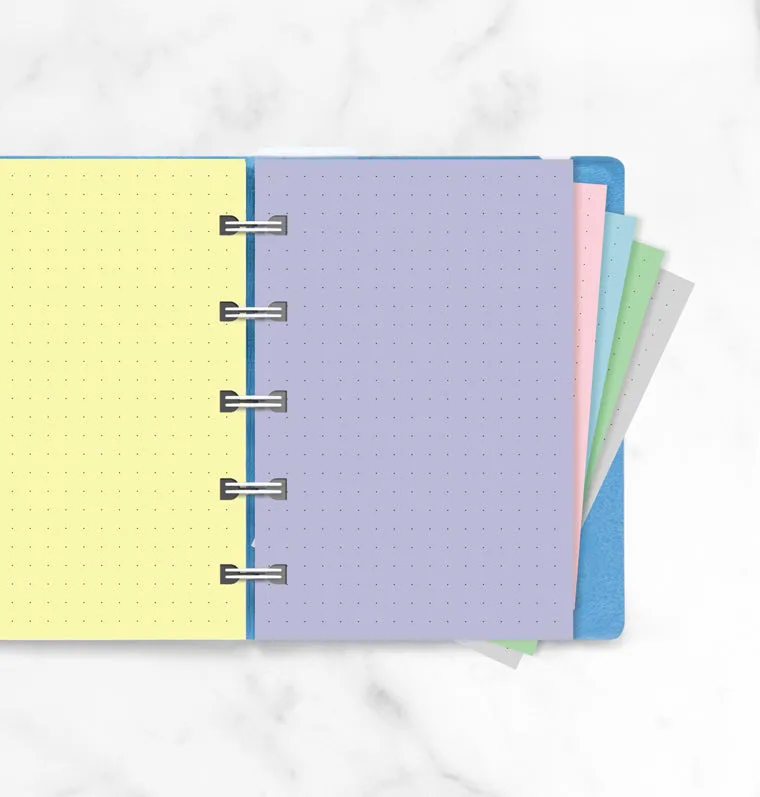 Filofax Notebook Pocket recharge pointillés pastel