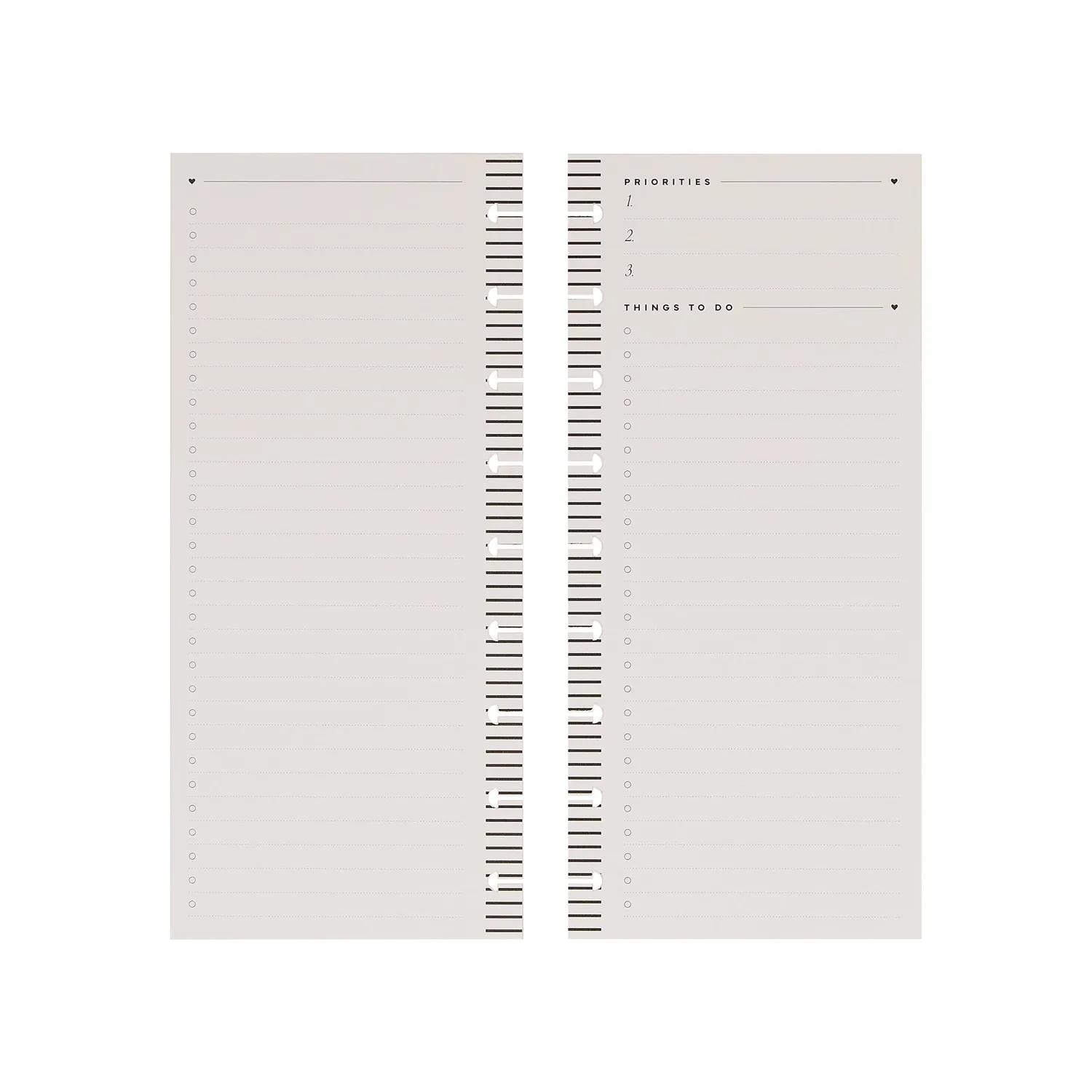 Happy Planner Love L+S recharge checklist Skinny 60 feuilles