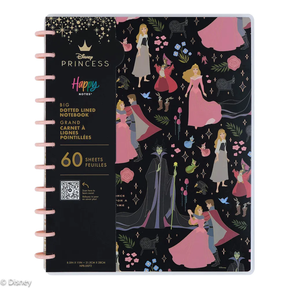 Happy Planner Disney Sleeping Beauty carnet pointillé Big 60 feuilles