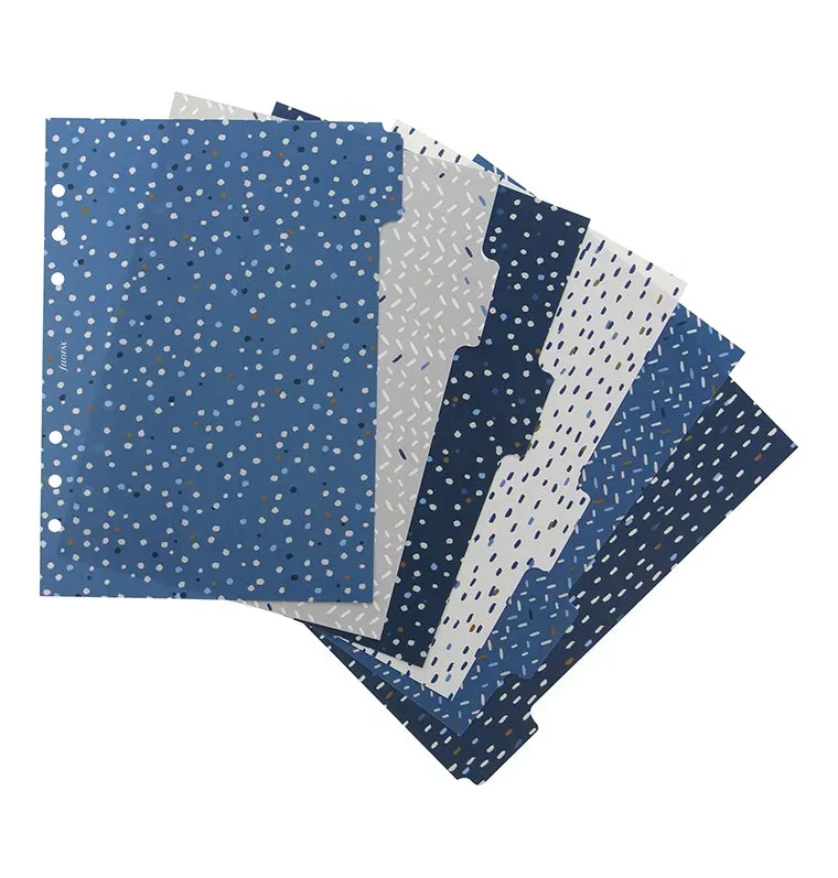 Filofax Indigo intercalaires A5 x6 bleu gris