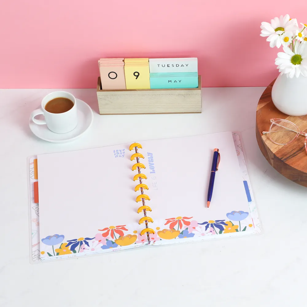 Happy Planner Fun Fleurs Classic papier recharge 40 feuilles fleuri