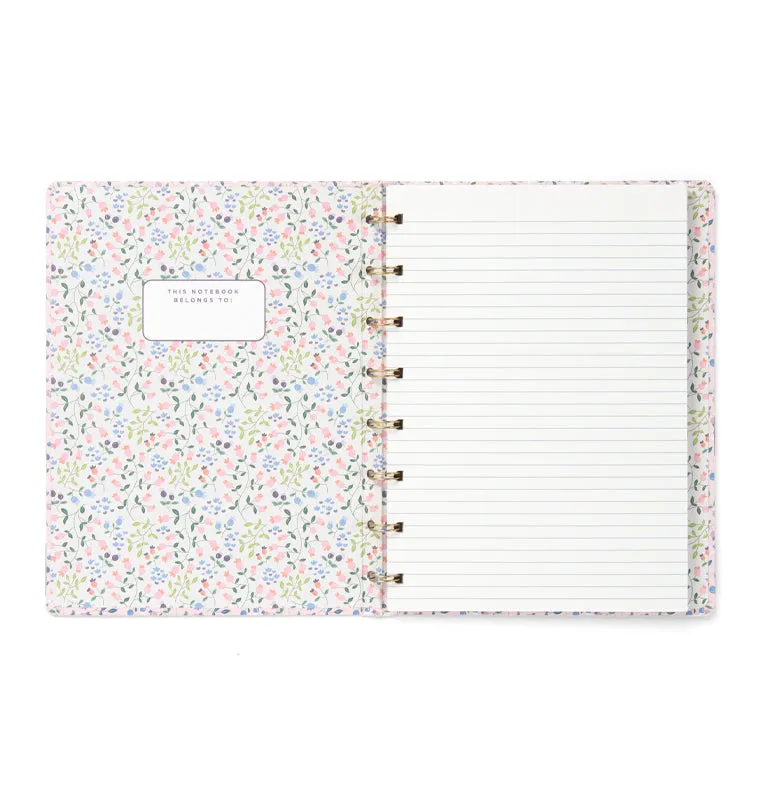 Filofax Meadow A5 carnet ligné rose rechargeable