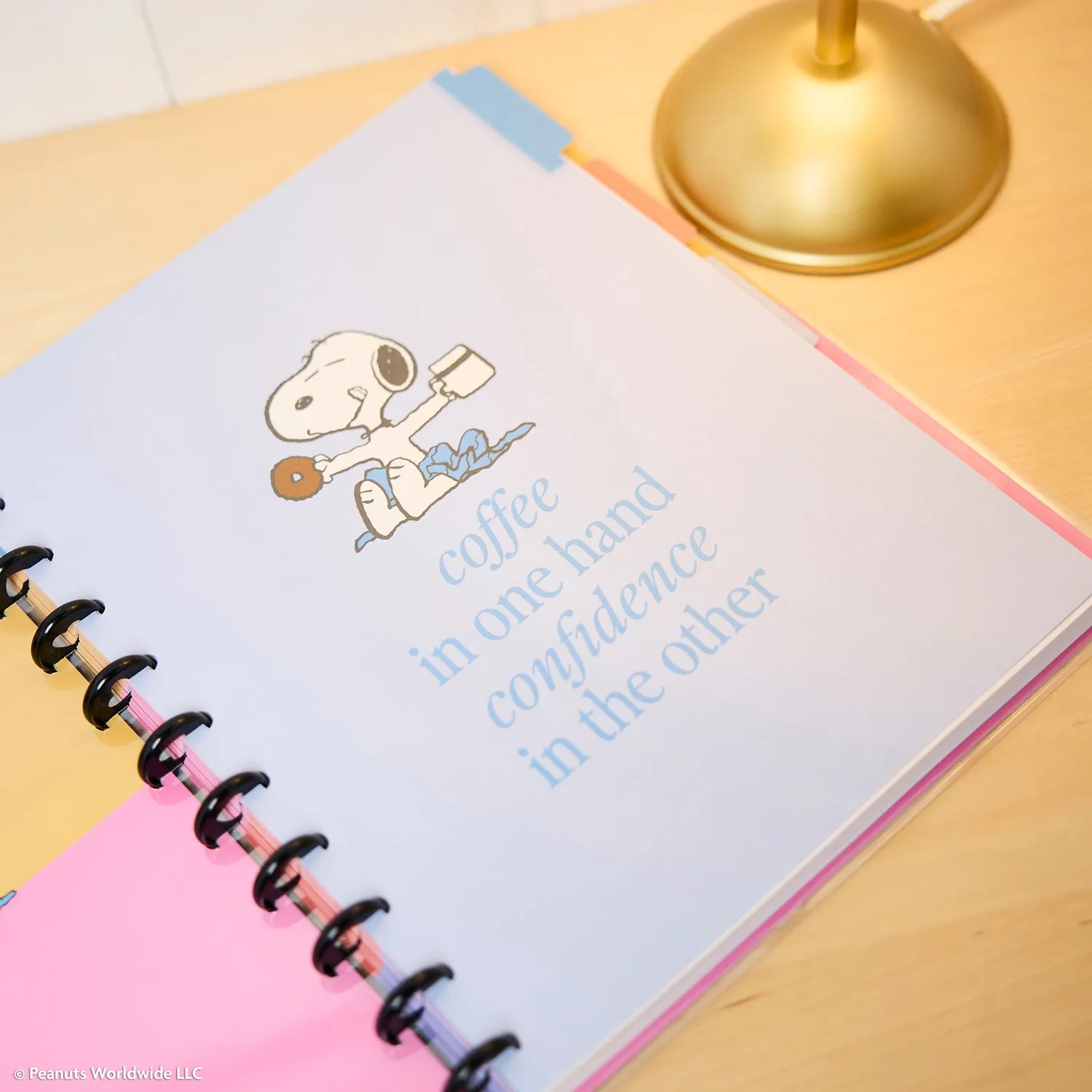 Happy Planner Peanuts carnet pointillé Big 60 feuilles Snoopy