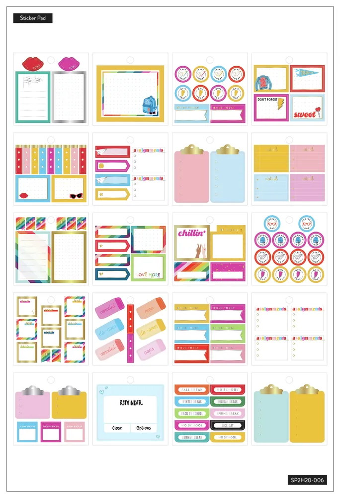 Happy Planner You Got This Student mini stickers x120
