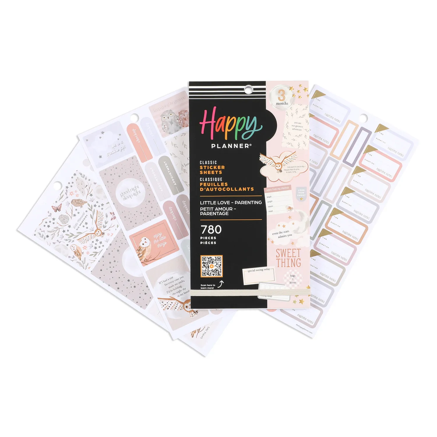 Happy Planner Little Love Baby stickers naissance 780 pièces
