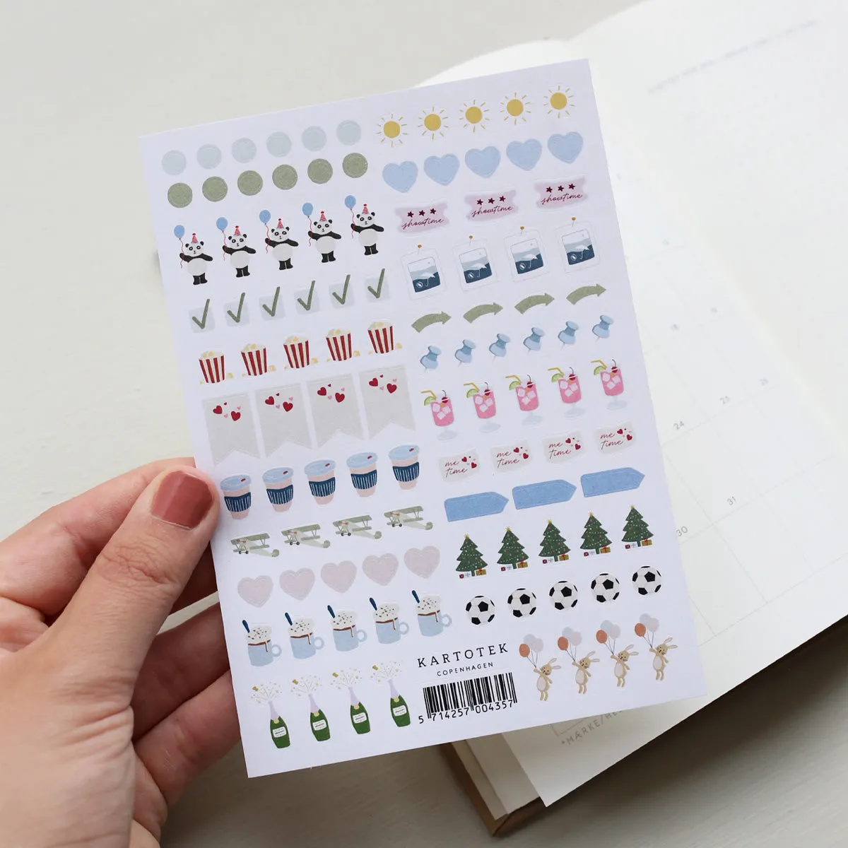 Kartotek Mini Calendar Icons II stickers agenda