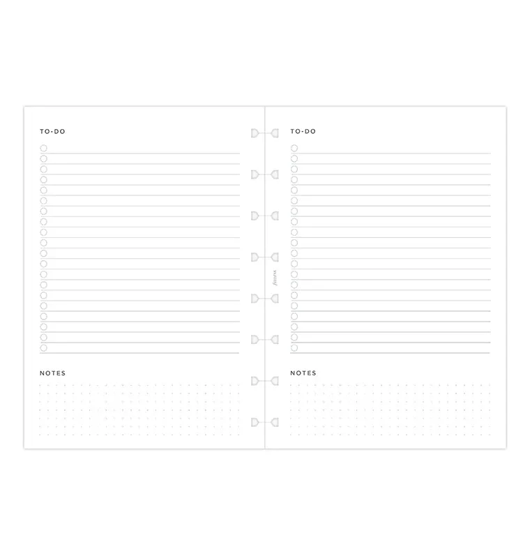 Filofax Classic recharge to-do A5 Minimal feuilles