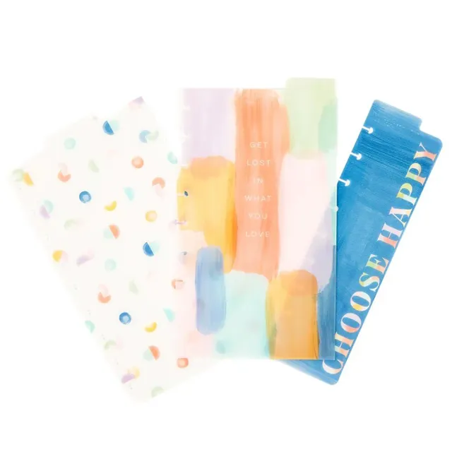 Happy Planner Painterly Pastels intercalaires Classic 3 pastel