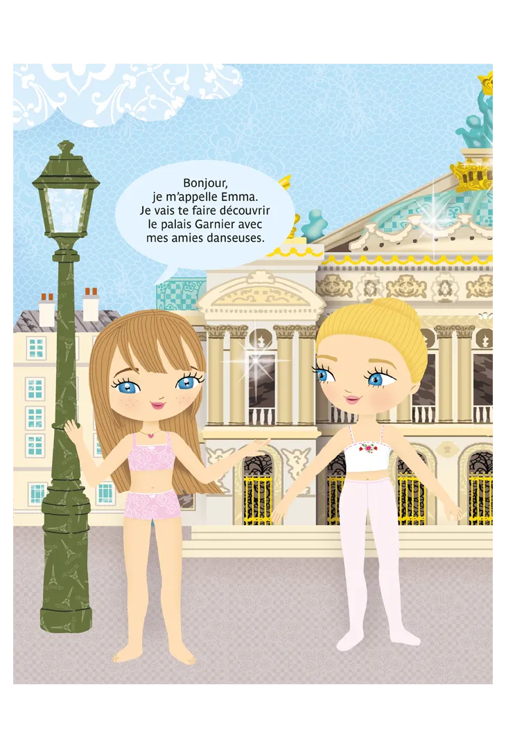 Frigobloc Minimiki Habille Emma à l'Opéra stickers 300 stickers ballet