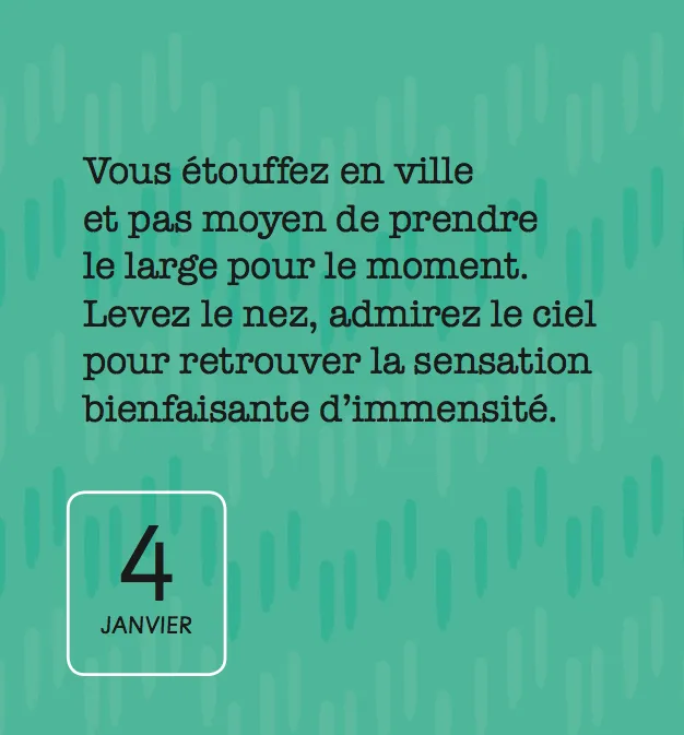 Frigobloc 365 Idées positives mini calendrier positif