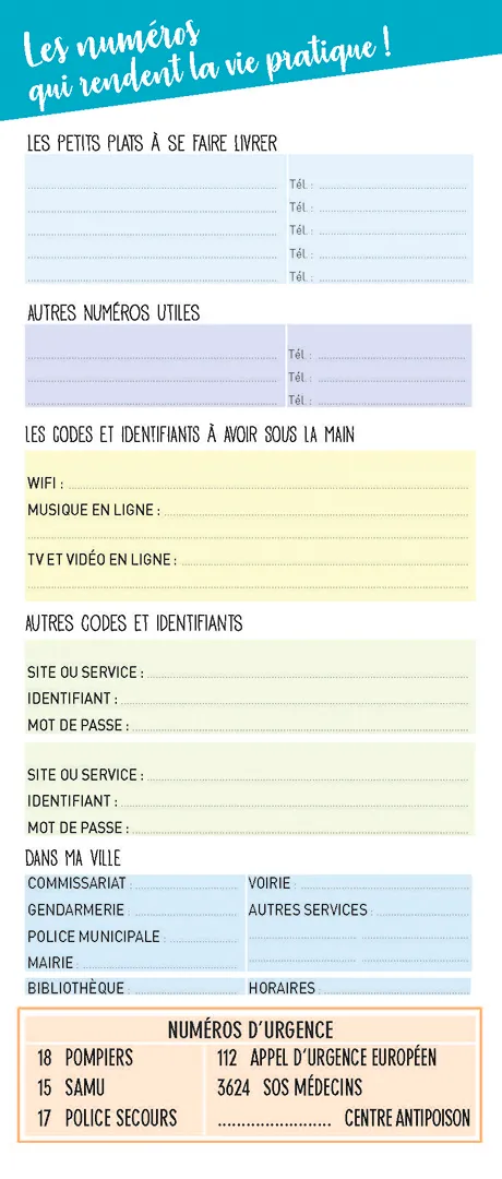 Frigobloc Mini mensuel sept 2022-août 2023 calendrier frigo