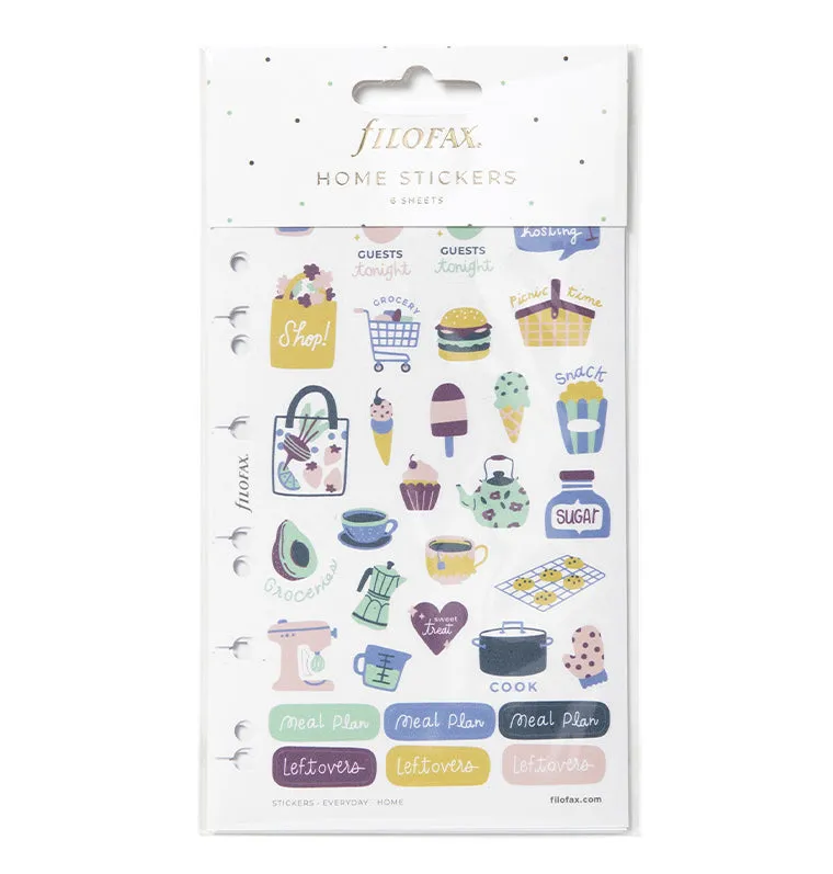 Filofax Everyday Home autocollants maison 6 feuilles