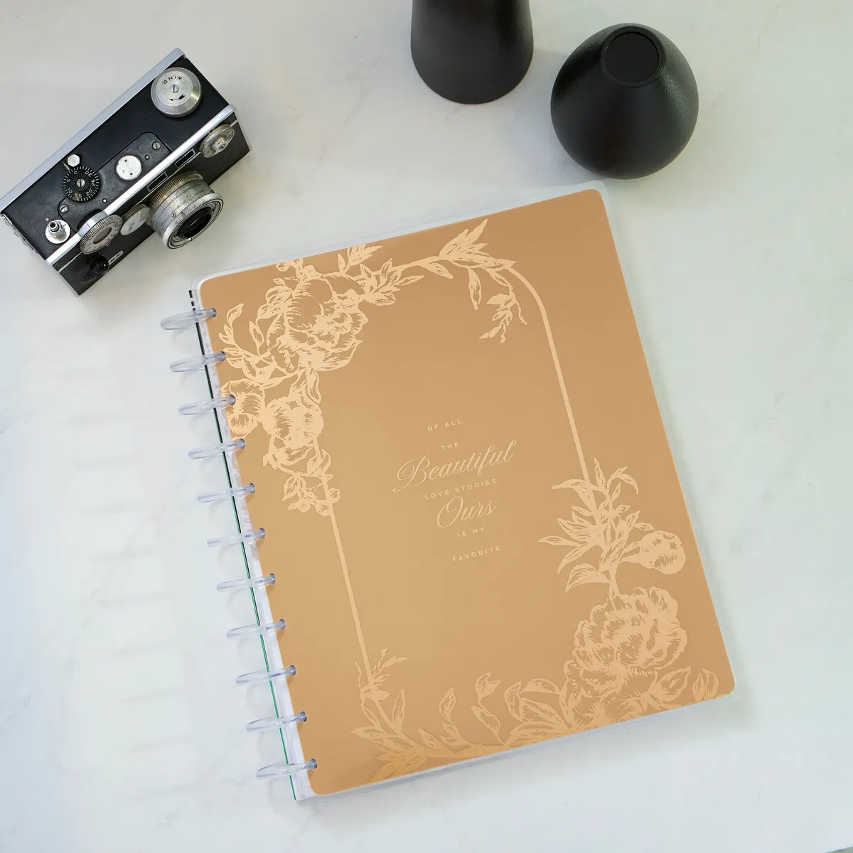 Happy Planner Love Blooms journal photo mariage Big 80 feuilles