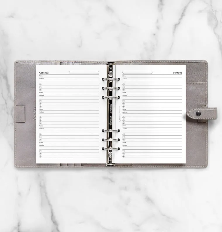 Filofax recharge carnet adresses A5 20 feuilles