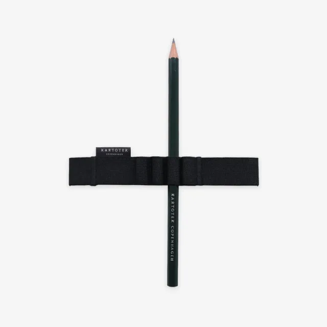 Kartotek Notebook Pen Strap A5 élastique 4 stylos noir