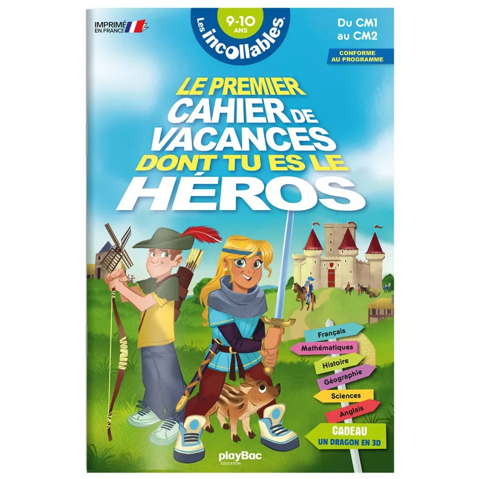 Les Incollables Héros cahier de vacances CM1-CM2 2026 9-10 ans