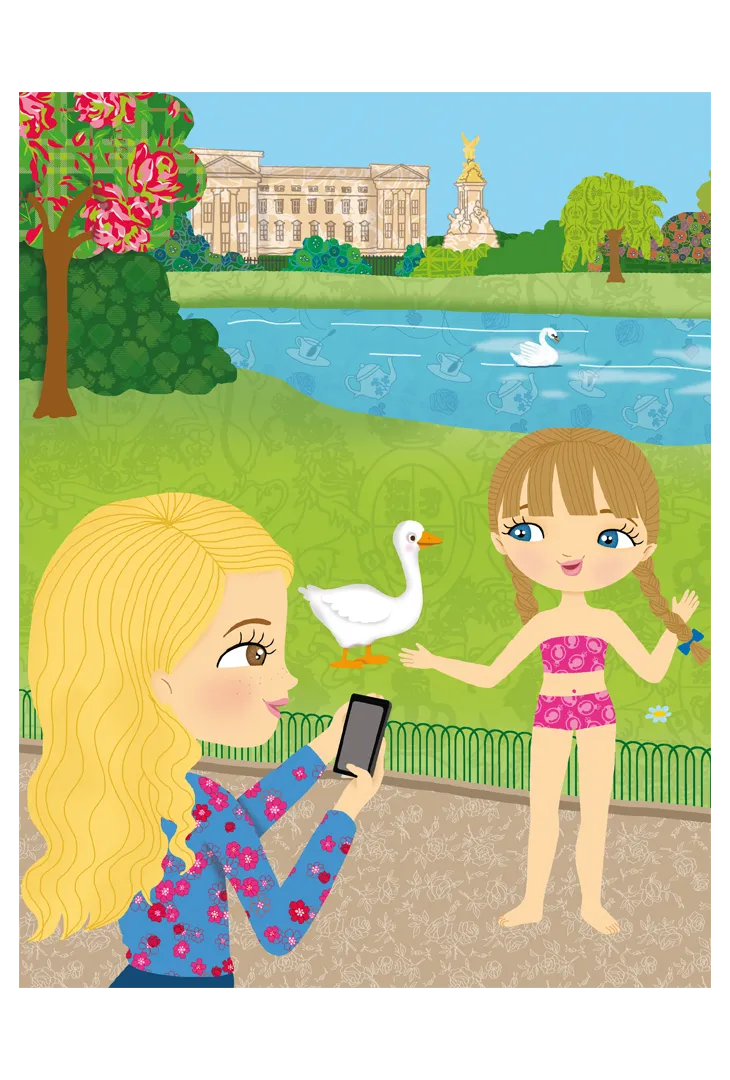 Frigobloc Minimiki Habille Kate au Royaume-Uni livre stickers 300 stickers