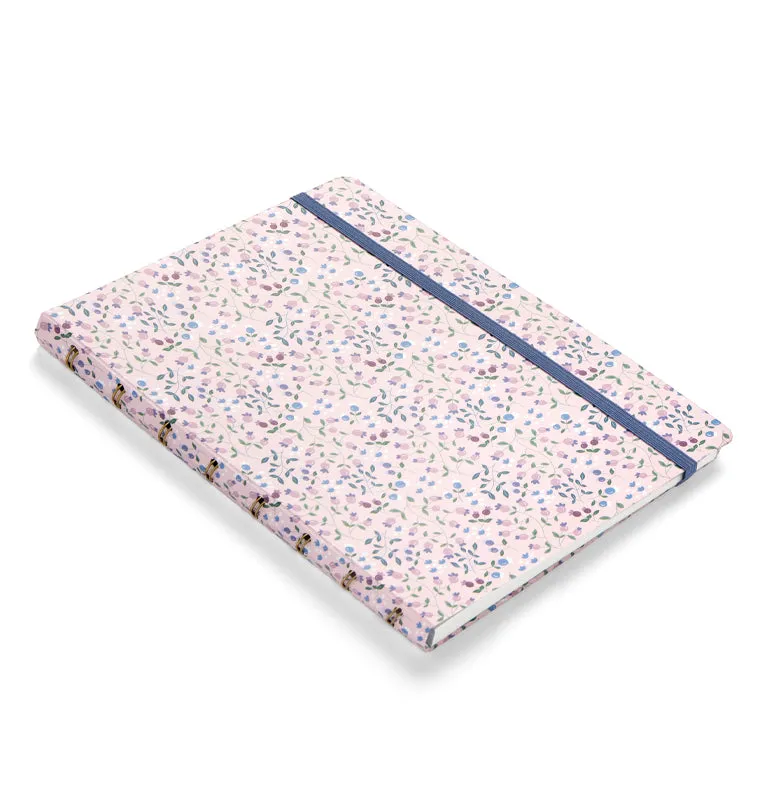Filofax Meadow A5 carnet ligné rose rechargeable