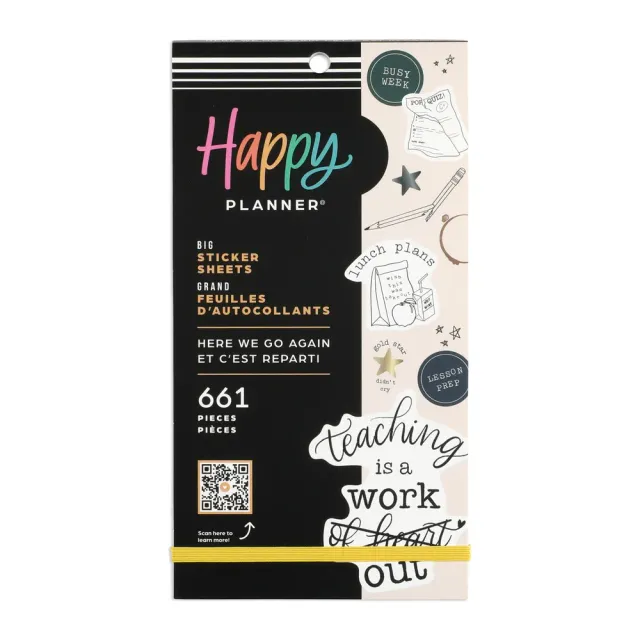 Happy Planner Here We Go Again stickers Big 661 pièces maîtresse