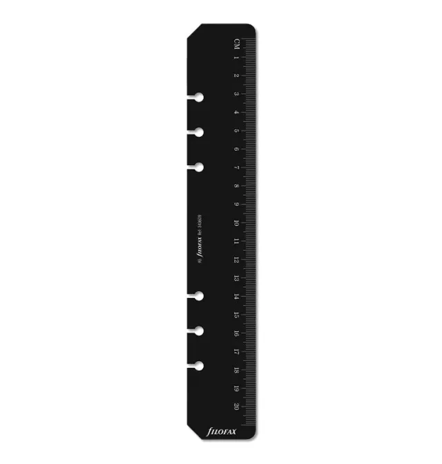 Filofax Classic marque-page règle A5 noir rigide