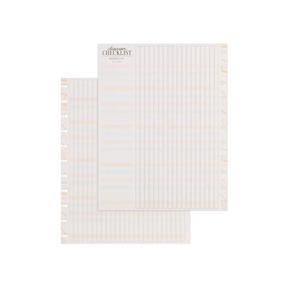Happy Planner Pastel Poetry Big papier checklist 40 feuilles