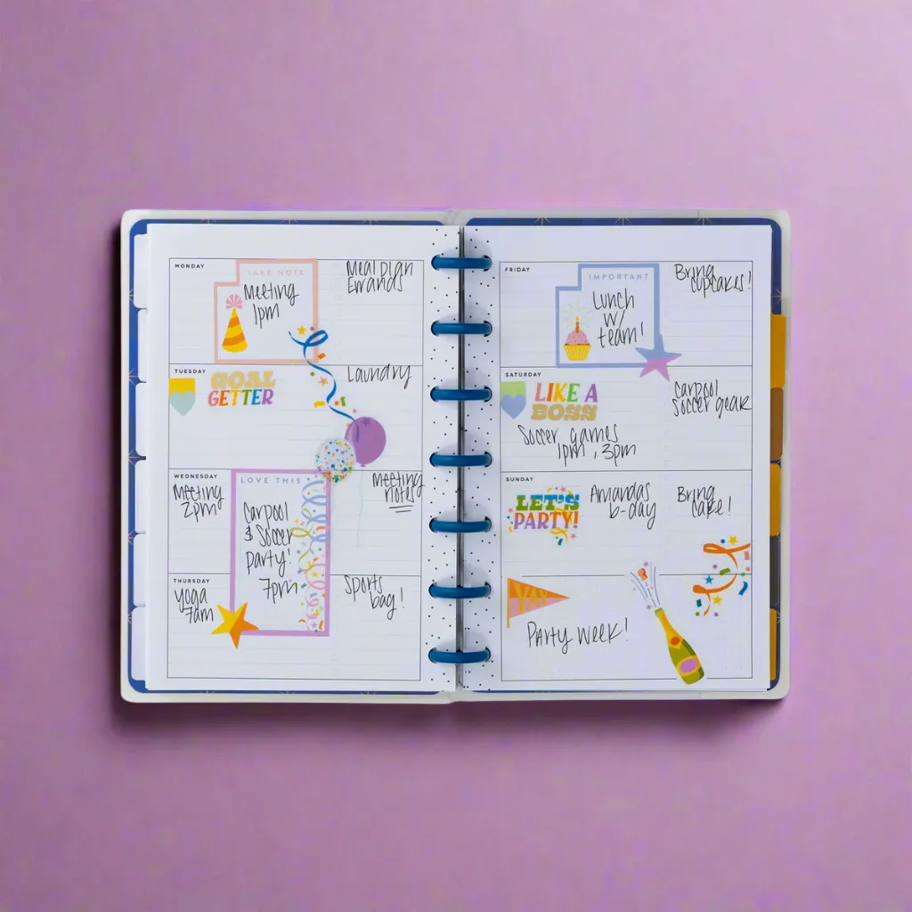 Happy Planner Celebrations autocollants 30 feuilles 822 fête