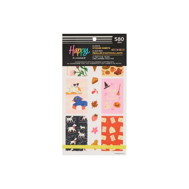 Happy Planner A Festive Year stickers classiques 30 planches