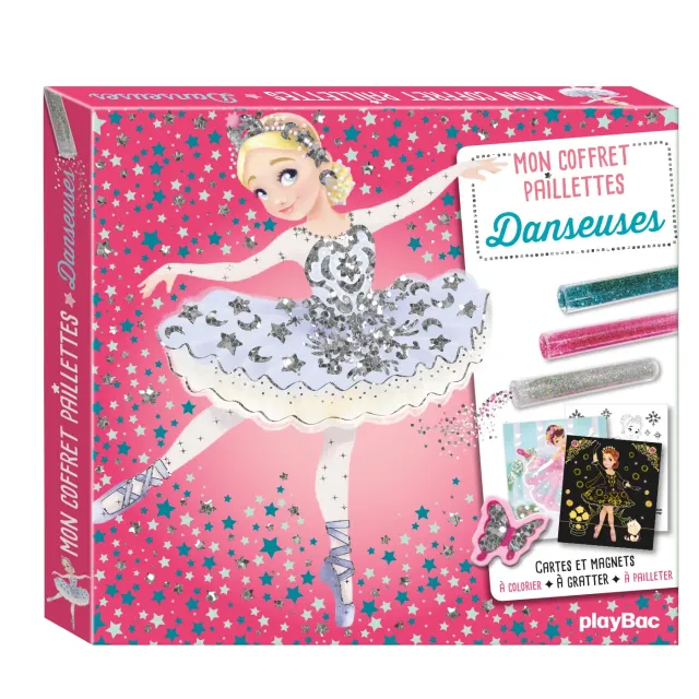Frigobloc Mon coffret paillettes coffret créatif Danseuses paillettes