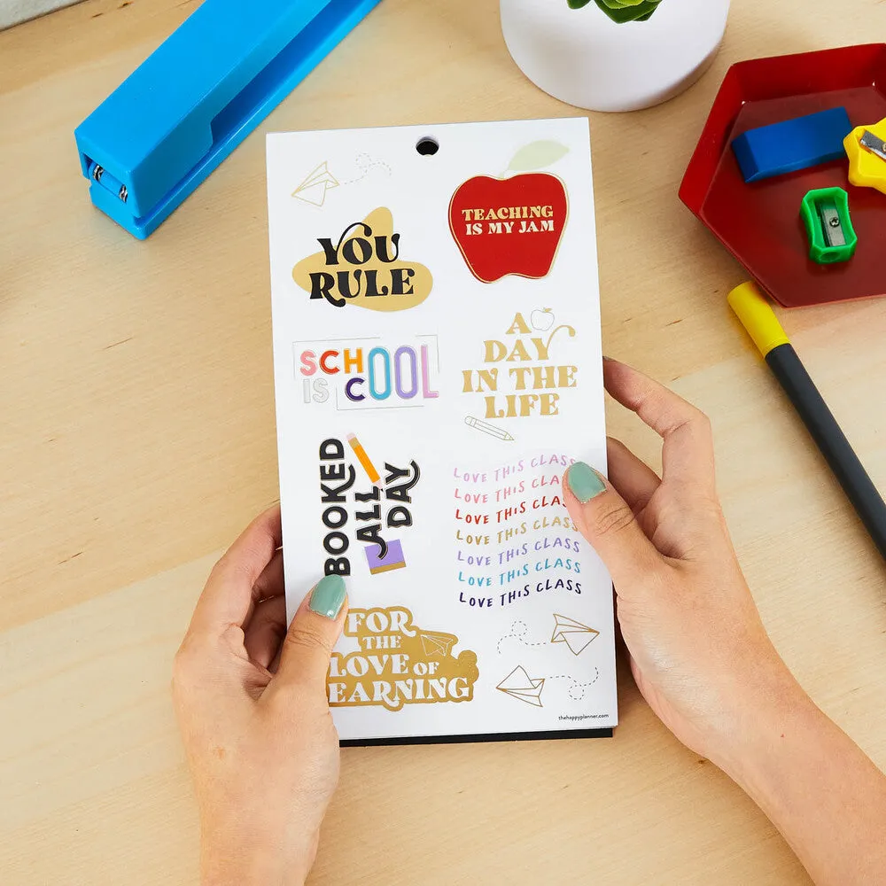 Happy Planner You Rule stickers 844 motifs école