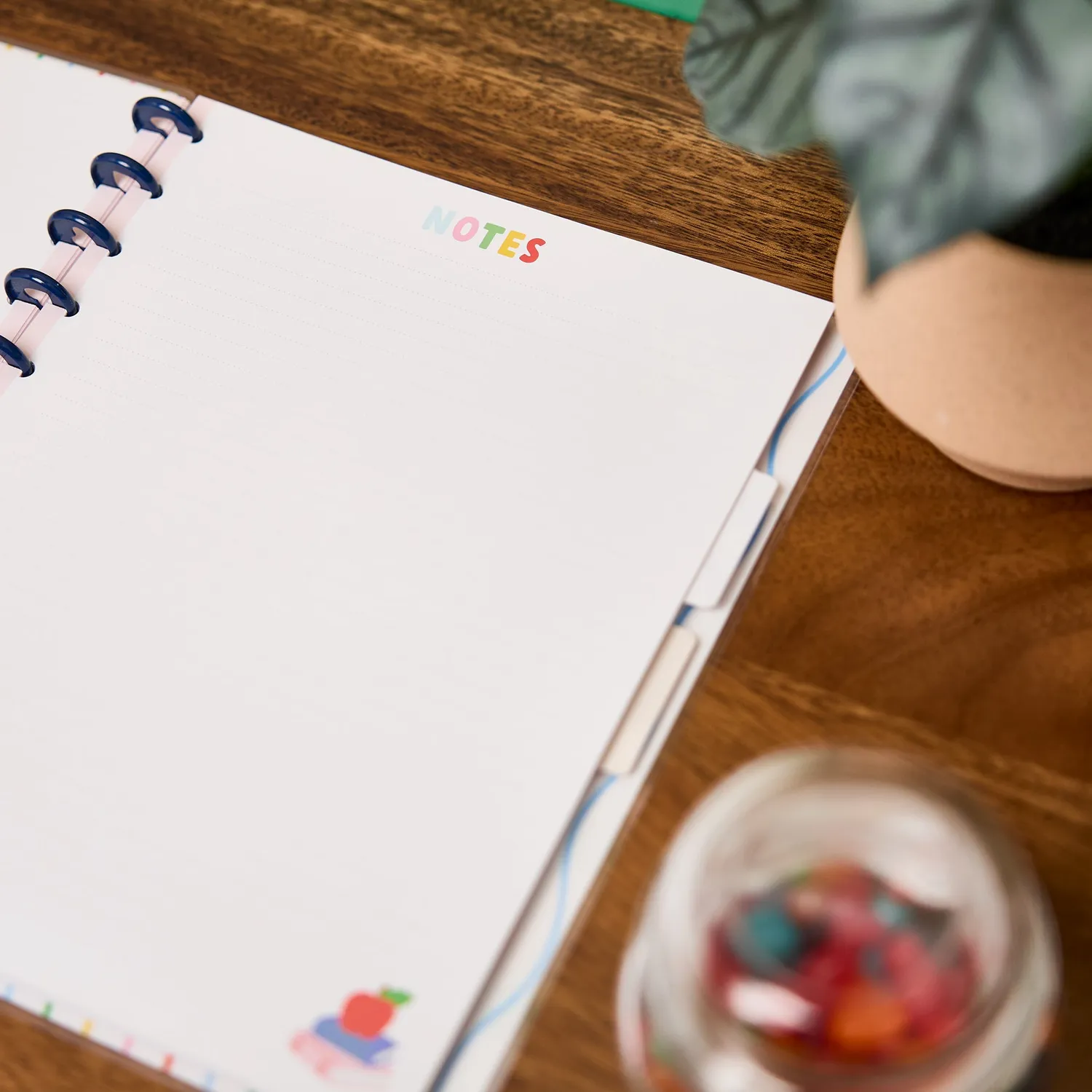 Happy Planner Live Love Teach carnet big pointillé ligné 60 feuilles