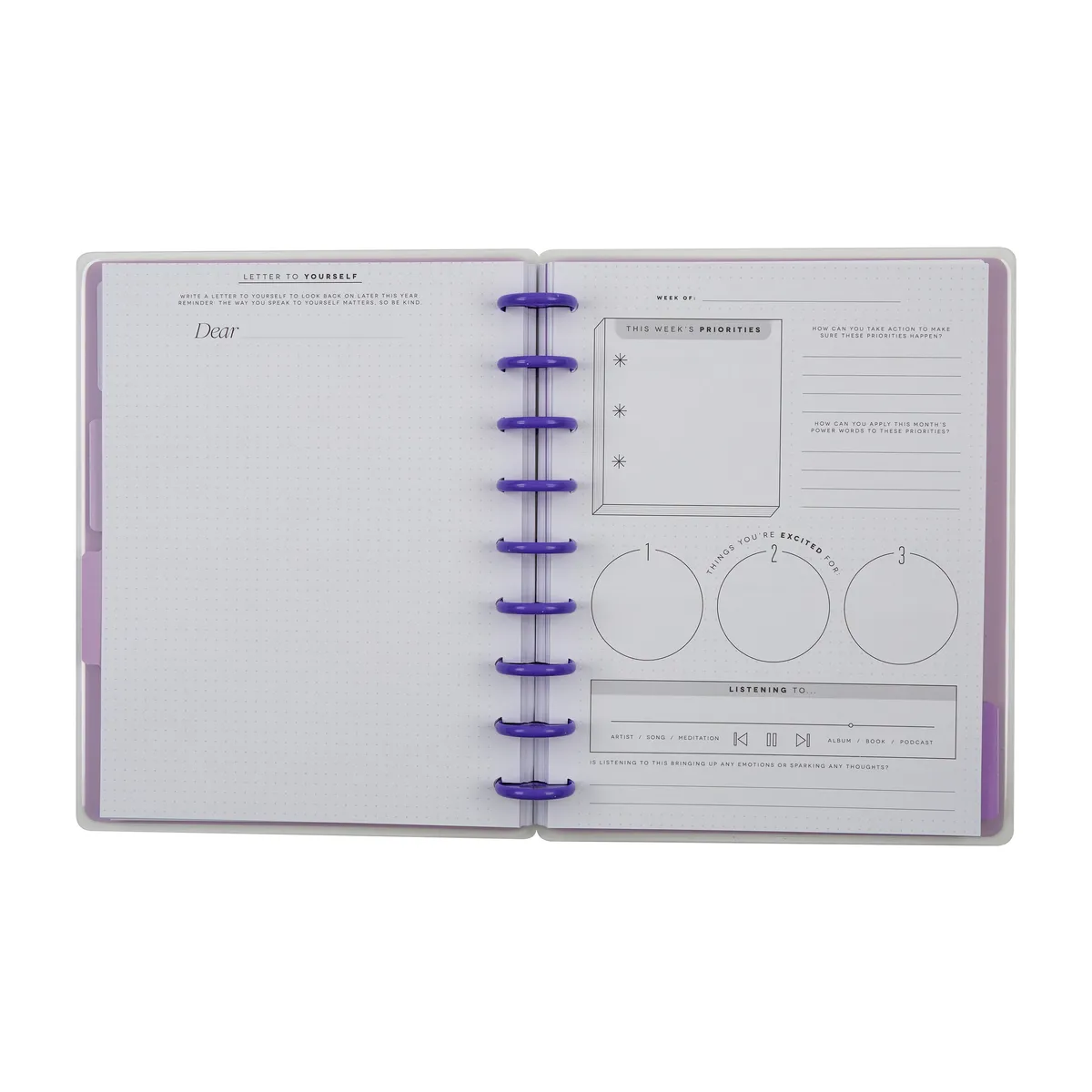 Happy Planner Reflect & Grow journal guidé classic 80 feuilles
