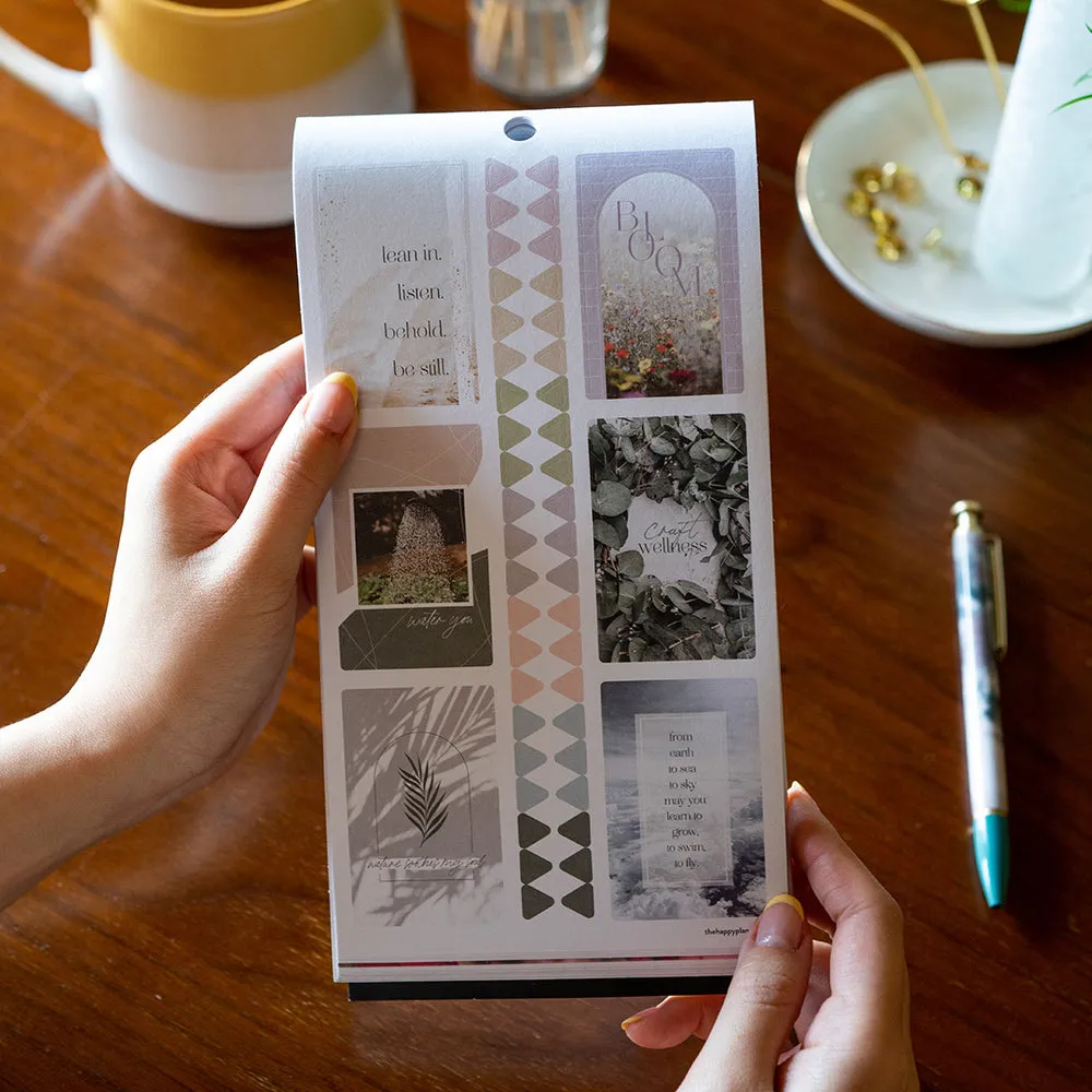 Happy Planner Nature of Wellness stickers 30 planches 593 stickers