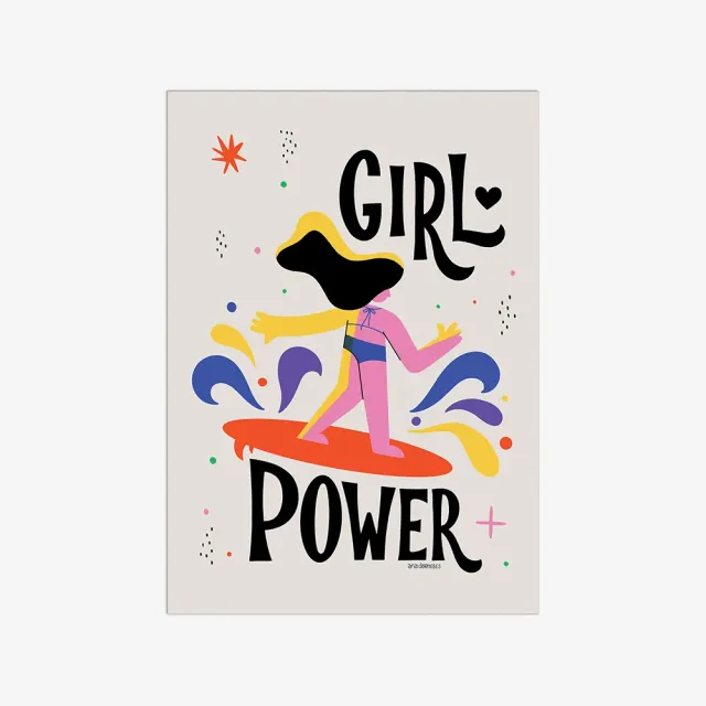 My365 Ana Dornelles Girl Power carte postale illustrée
