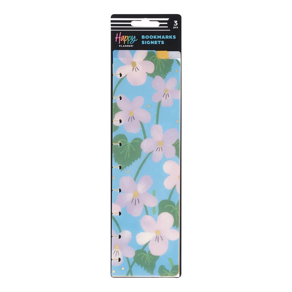 Happy Planner Bug Robbins Blooming Pride marque-pages x3