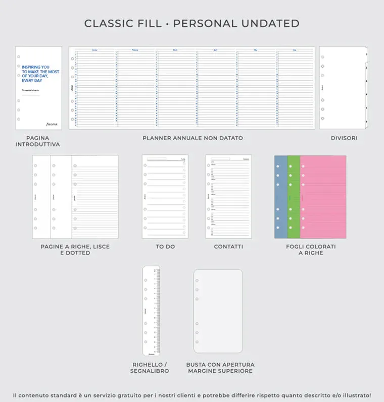 Filofax Finsbury organiseur Personal modulaire Woodland