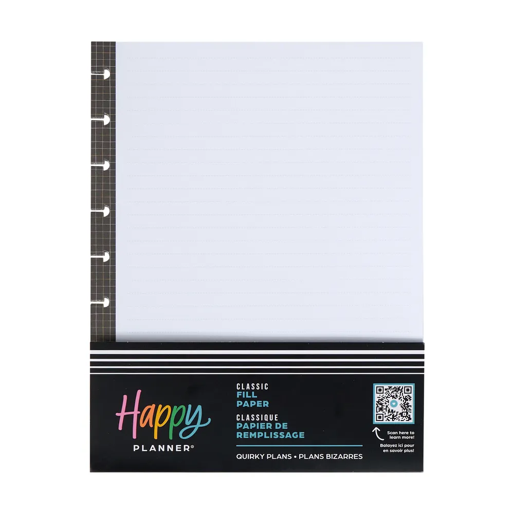 Happy Planner Quirky Plans recharge classic 40 feuilles pointillé