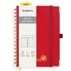 Poprun Bullet Journal WH145D carnet spirale rouge 120g