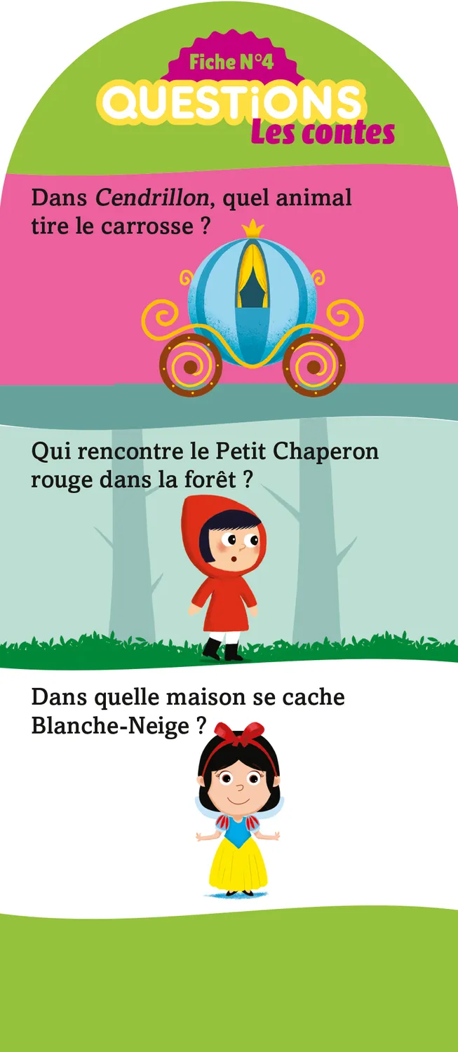 Frigobloc Incollables 180 quiz PS vers MS éventail 3-4 ans