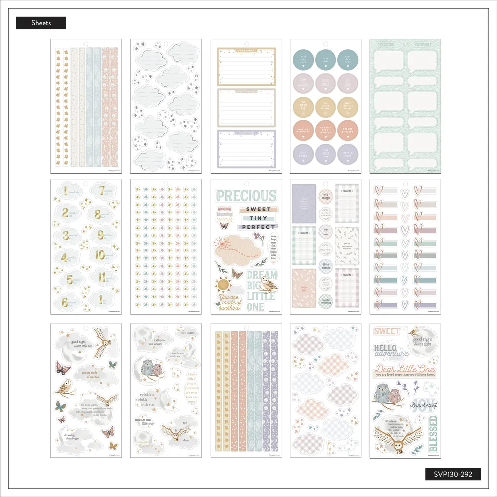 Happy Planner Little Love Baby stickers Big 659 pcs