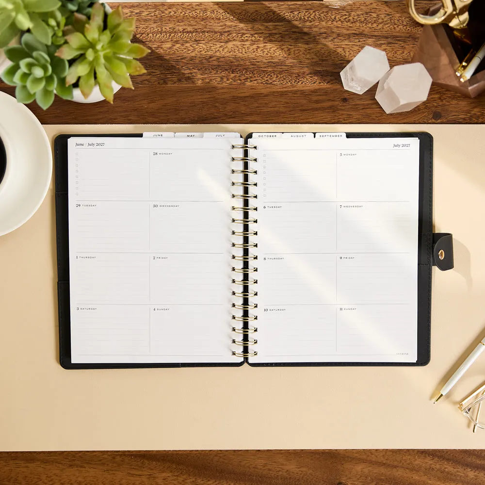 Happy Planner Citrine Midnight Plaid 2027 Classic agenda professionnel