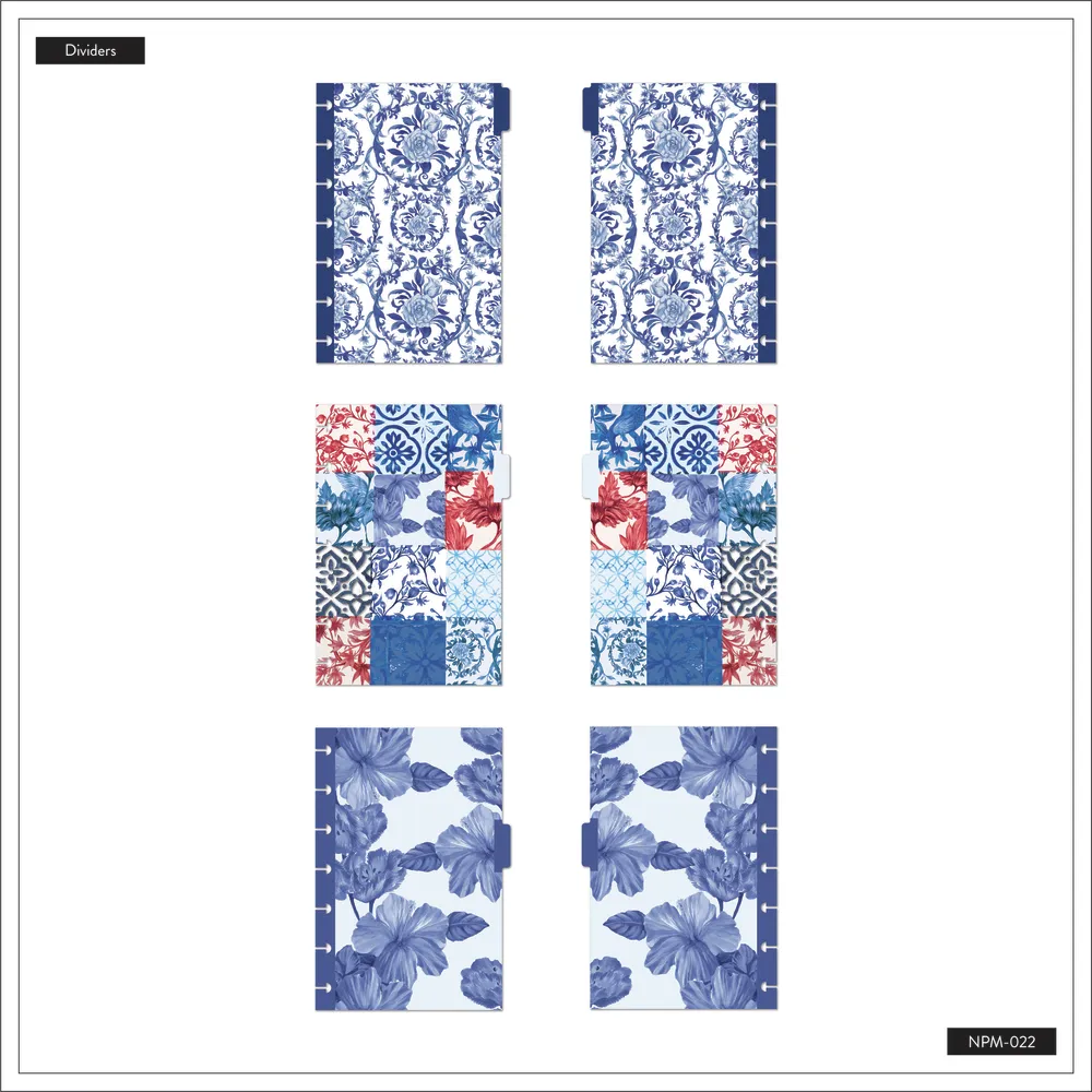 Happy Planner Shibori Mini Notebook 60 feuilles carnet pointillé ligné
