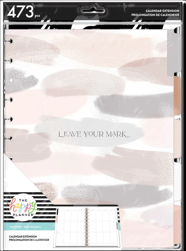 Happy Planner Everyday Vertical recharge extension Big 6 mois blush