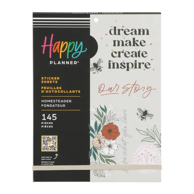 Me & my big ideas Happy Planner Homesteader stickers 145 doré