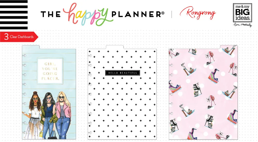 Happy Planner Rongrong dashboards classic lot 3