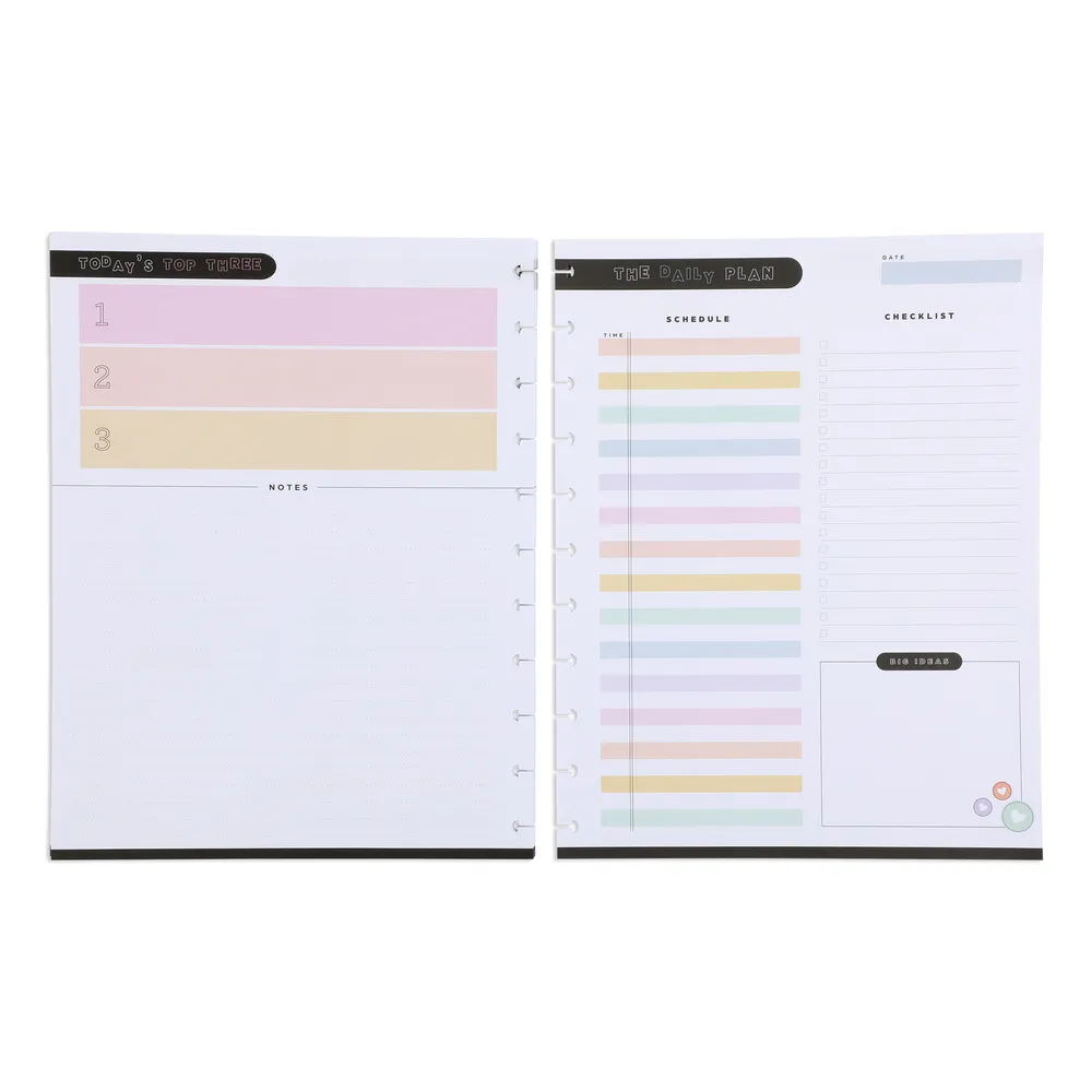 Happy Planner Happy Brights Big recharge 40 feuilles journalières